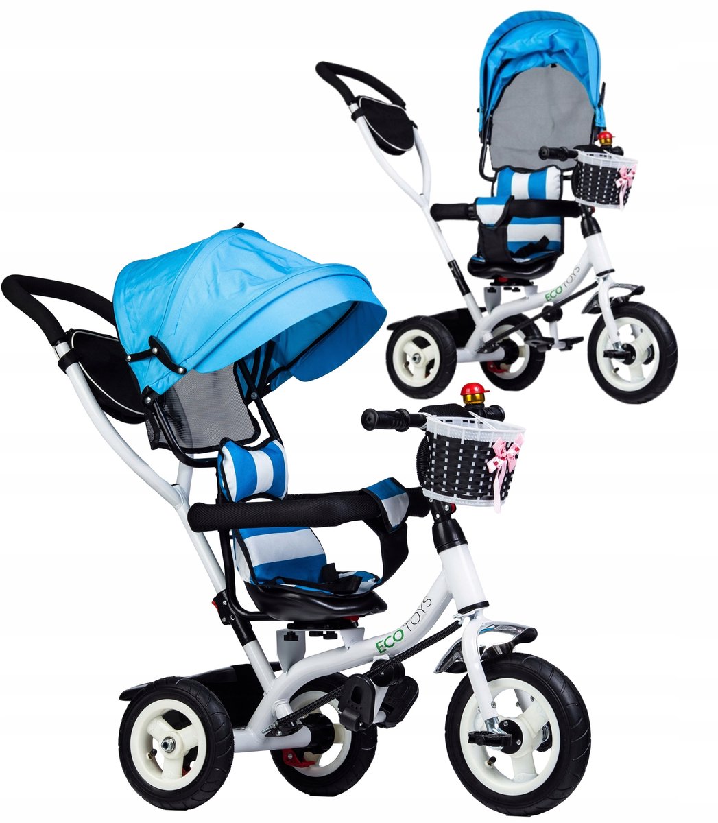 Ecotoys Driewieler 3-in-1 met 360° Stoel - Vanaf 12 Maanden