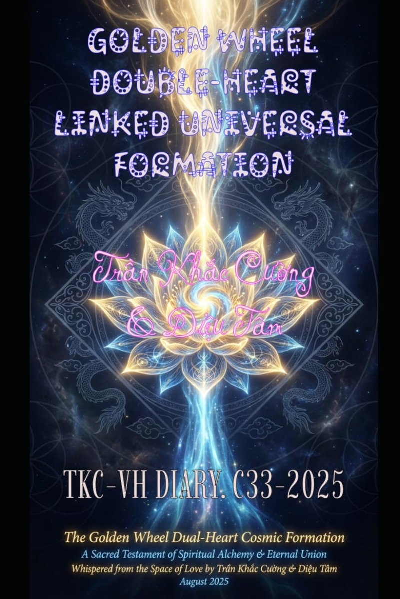 THE GOLDEN WHEEL DOUBLE-HEART LINKED UNIVERSAL FORMATION: TKC-VH DIARY. C33-2025 - ShopVlot