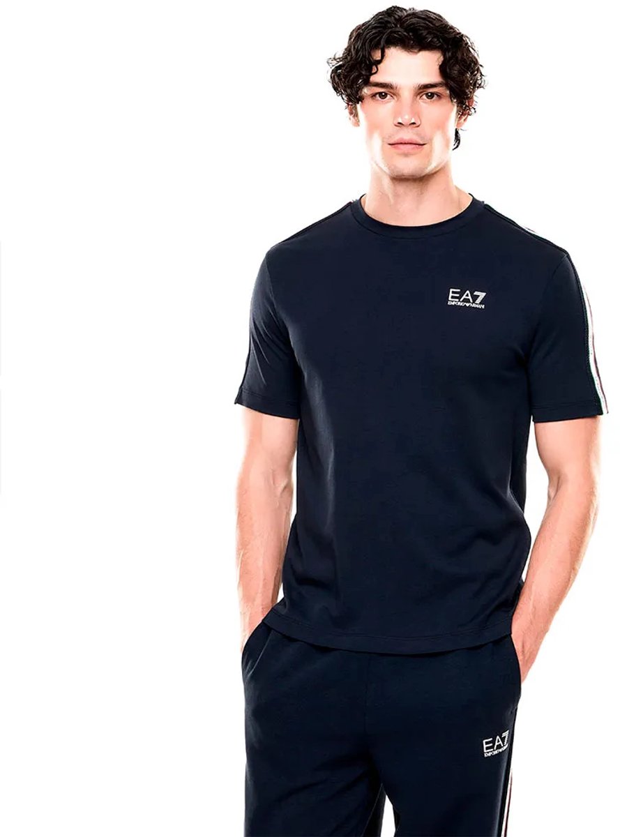 Ea7 Emporio Armani 7m001861_af12503 T-shirt Met Korte Mouwen Blauw XL Man