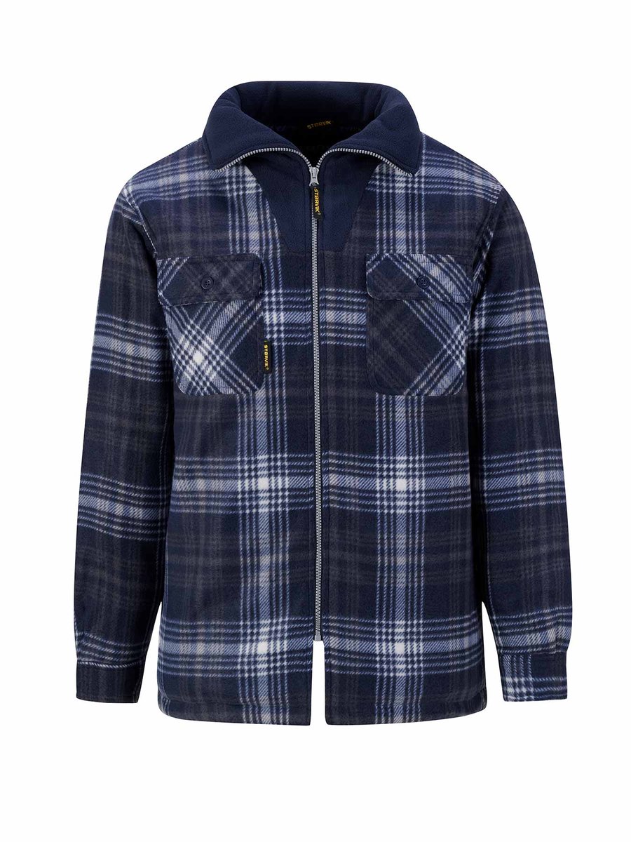 STØRVIK Stanley Houthakkers Fleece Jas Heren – Donkerblauw
