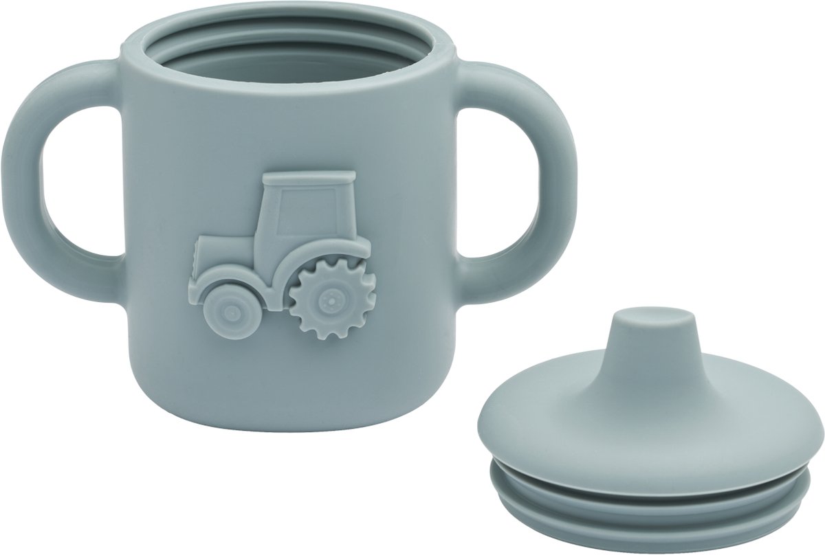 Liewood Amelio Sippy Cup - Tractor - Blue