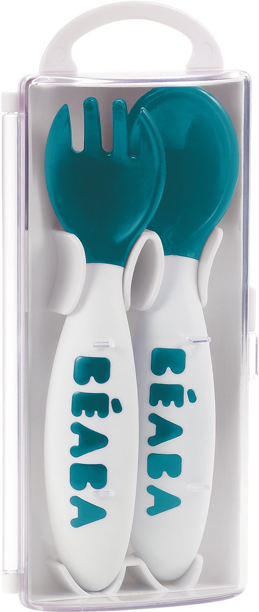 Béaba - Ergonomisch Bestekset - Blauw van Beaba — afbeelding 3