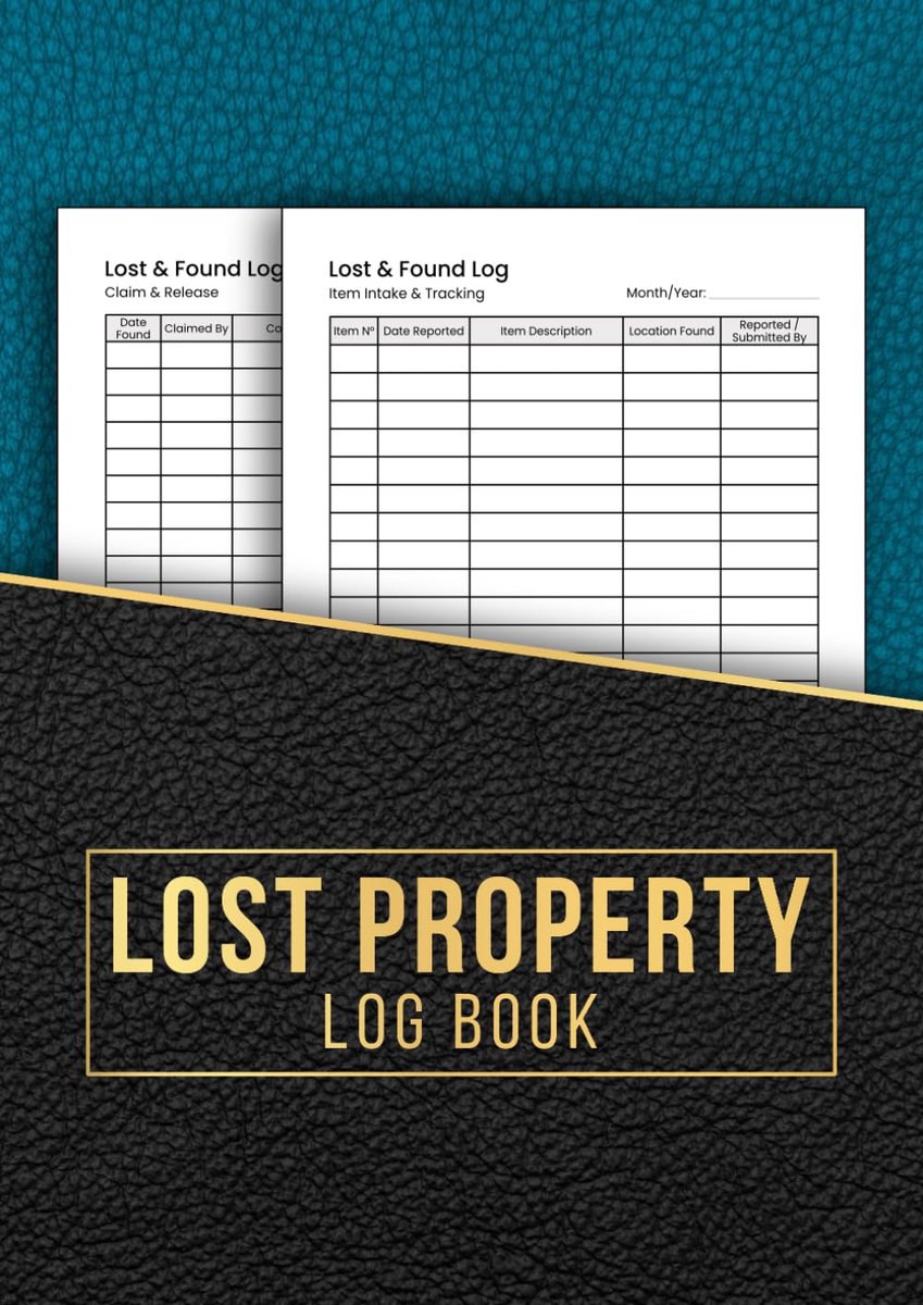 Lost Property Log Book: Lost & Found Record Book - Track and Register Lost Items for Schools, Offices, Hotels - ShopVlot