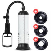 Penis pomp - BPA vrij - incl cock ringen - Sexspeeltjes voor mannen - Seks speeltjes - Penispomp Voor heren - Jespro