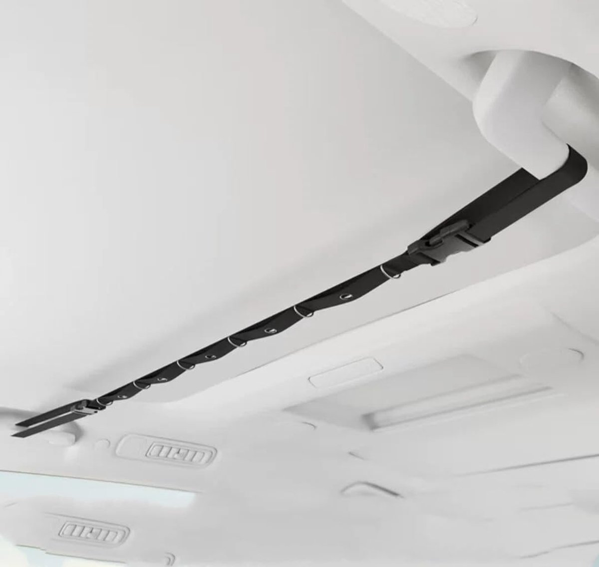 Waslijn - Ophanglijn voor in de auto - Auto-waslijn - Auto-accessoires - 83cm*3cm - Veelzijdige bevestigingsband - Ophangkoord voor opslag in de auto - Geschikt voor de meeste auto's