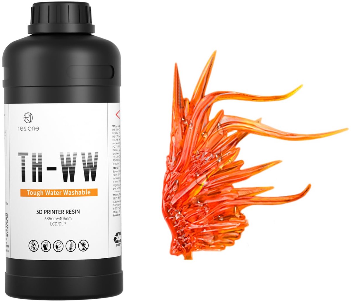 ABS Like Resin Water Washable: Resione TH-WW Transparant Tough Resin 3D met duurzaam scheurbestendig voor - ShopVlot