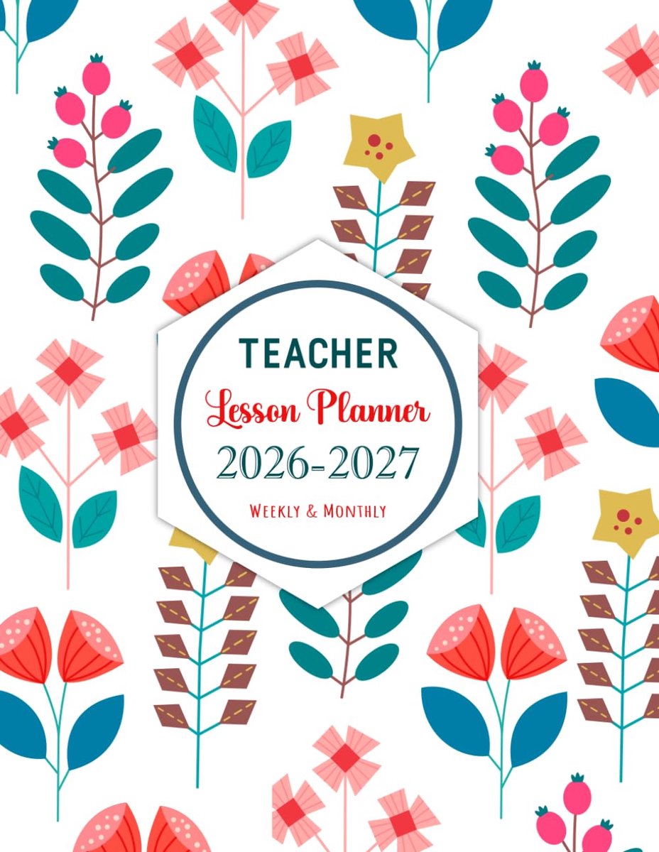 Teacher Lesson Planner 2026-2027: Weekly and Monthly Lesson Plan Book with Attendance & Grade Record Book - ShopVlot