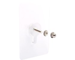 AMZSKU 20 stuks kleefschroeven voor wandbevestiging - 14 mm schroefstang - 5 x 8 cm - 10 kg belasting - ShopVlot