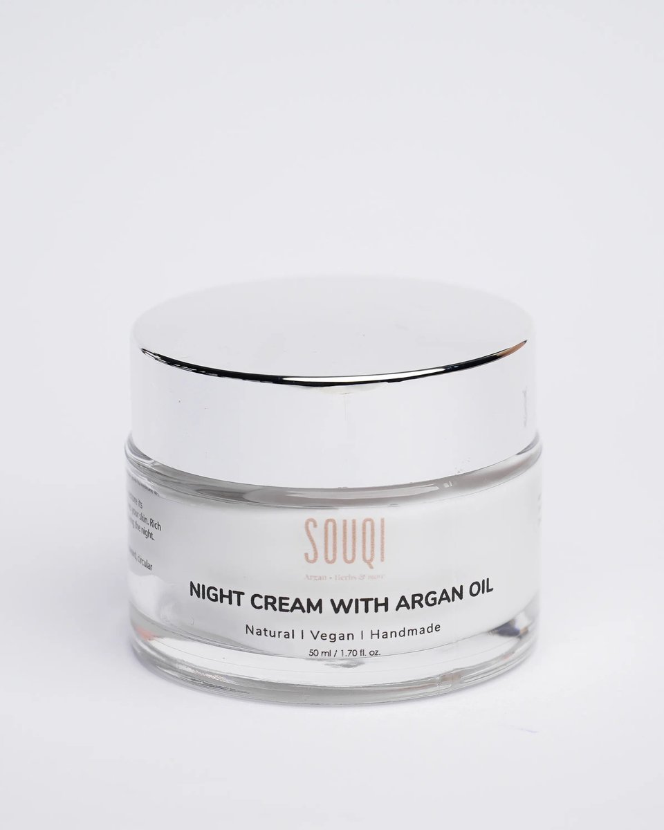 Souqi Argan Nachtcrème 50g - Anti-Aging Nachtverzorging