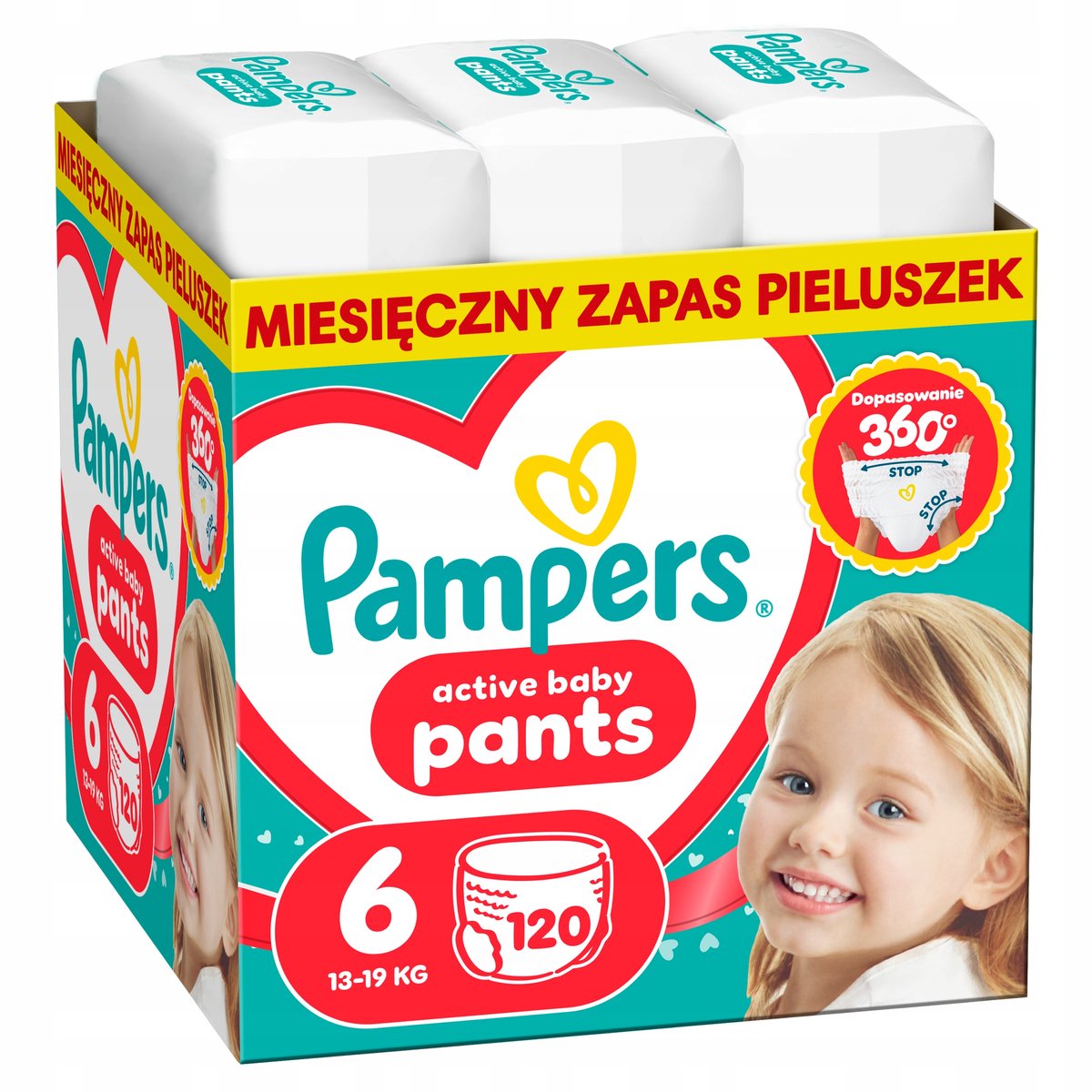 Pampers Active Babybroekje luiers maat 6 | 120 stuks