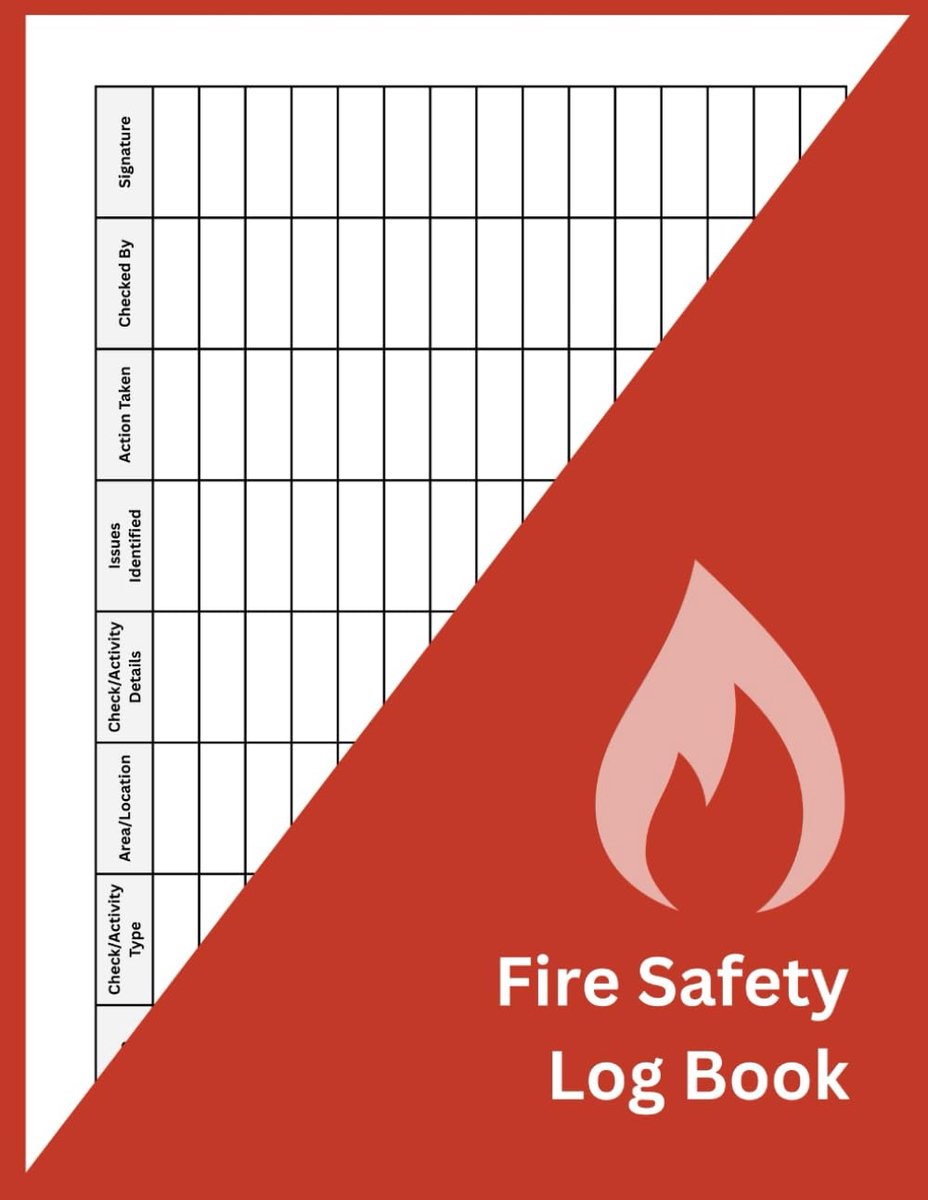 Fire Safety Log Book: Workplace Fire Safety Checks, Inspections & Drill Record for Offices, Shops & Businesses - ShopVlot