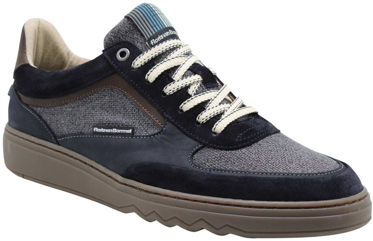 Floris Van Bommel Sfm-10256 De Kupster Sneakers - Textiel - Heren - Blauw - Maat 44⅔