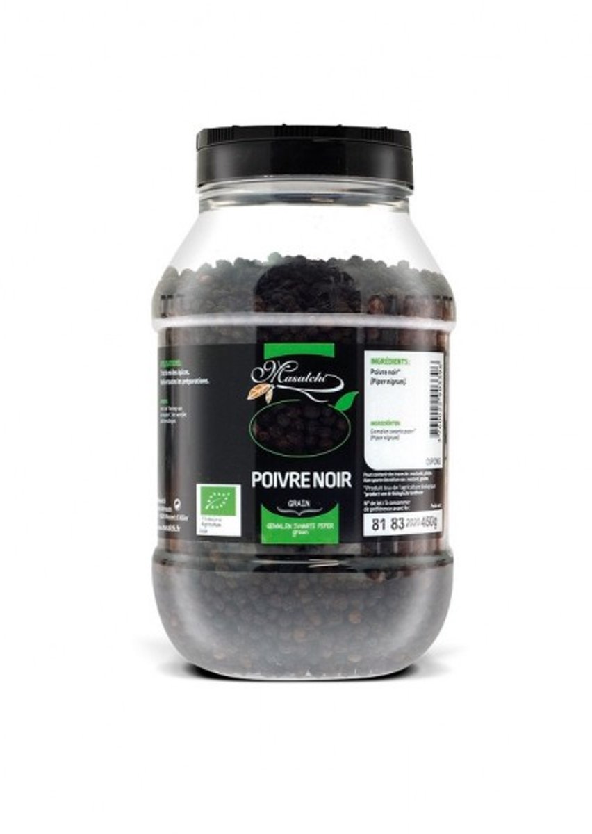 Masalchi Peperkorrels Zwart Bio (450 gr)