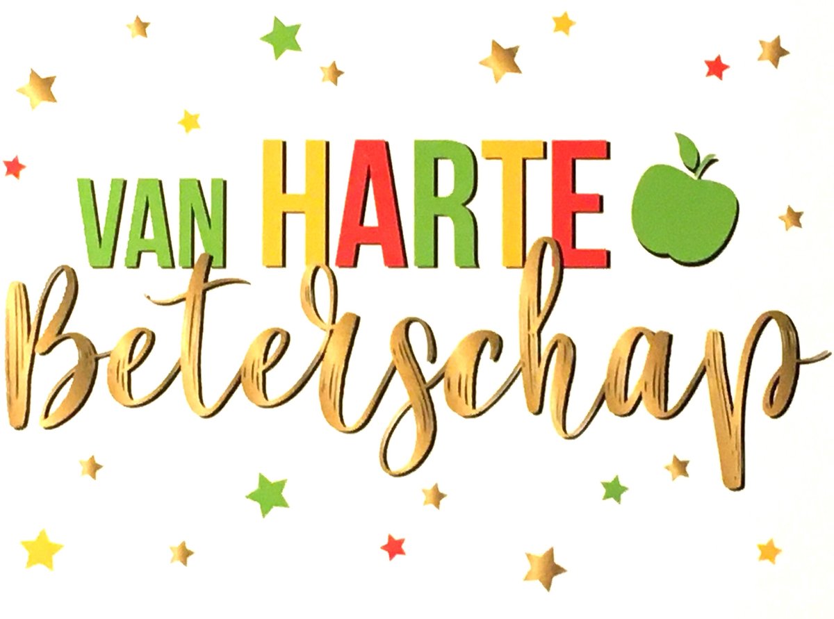 Luxe Wenskaart Beterschap - Betersschapskaart - Wenskaarten - Kaart - Gute Besserung - Get Well Soon - Bon Rétablissement. - Serie EyeCandy - Artige - Kaart - 1 Stuks - In Folie - Gratis Verzonden - 14,5x10.5cm