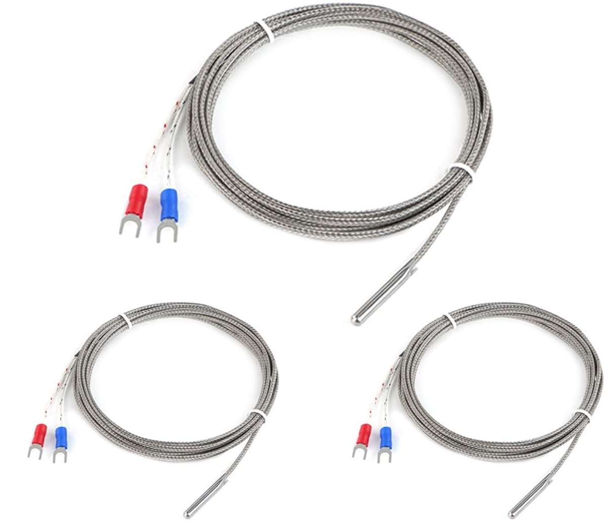 K Type Temperatuur Sensor met 1M Kabel voor 3D Printer - Thermokoppel 0-600 Graden, Precisie Meting en Betrouwbaarheid