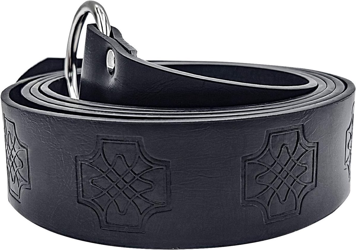 O-Ring Leren Ceintuur voor Middeleeuwse Kostuums, Retro Renaissance Outfit, Piraten Accessoires en Viking Cosplay