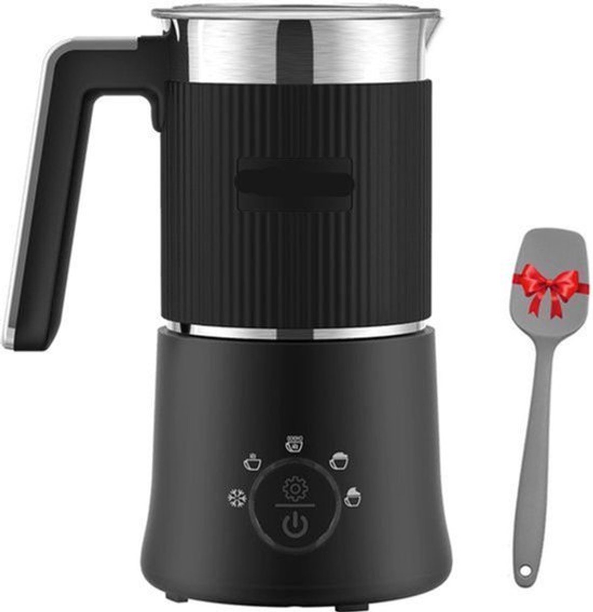 Melkopschuimer - Melkopschuimer Electrisch - Milk Frother - 5-in-1 – Warm & Koud Schuim – Warme Chocolademaker – Vaatwasserbestendig