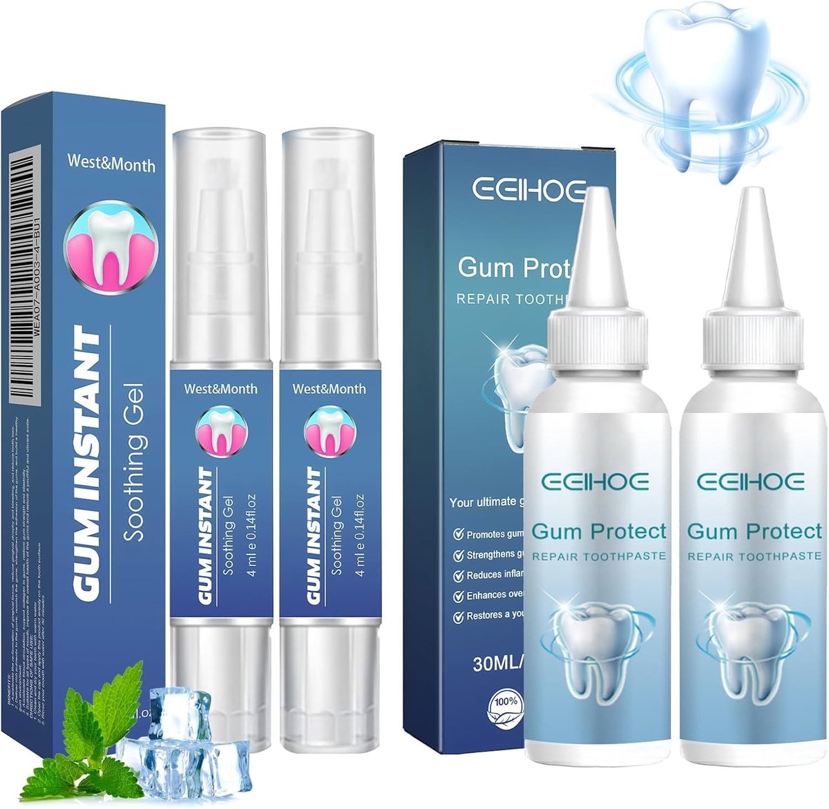 Gum Repair Gel voor Tandvleesbescherming en Tandheelkundige Zorg - Verfrist de Adem, Verzacht en Beschermt Effectief