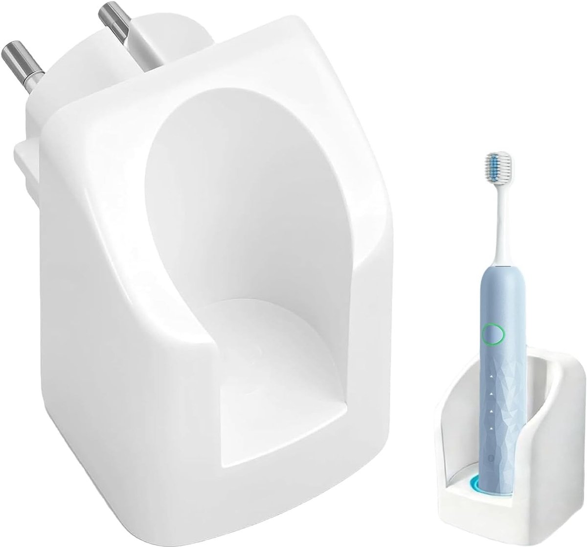 Draadloze Oplaadstation voor Elektrische Tandenborstel, Compatibel met IO7/IO8/IO9 Series, Muurbevestiging, Europese Stekker, Wit