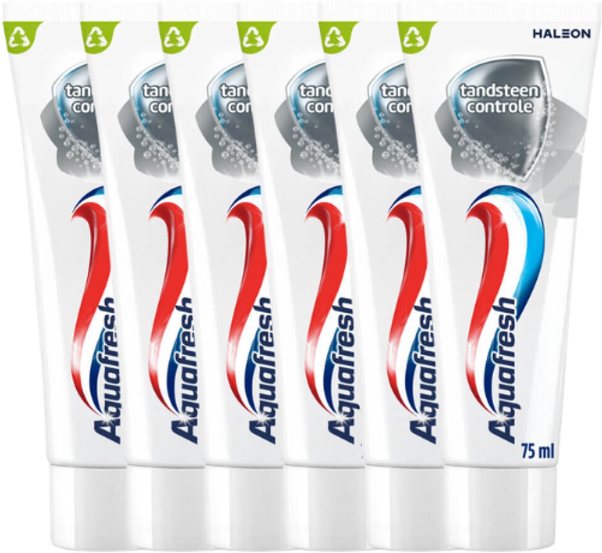 Aquafresh Tandpasta Tandsteen Controle - 6 x 75 ml - Voordeelverpakking