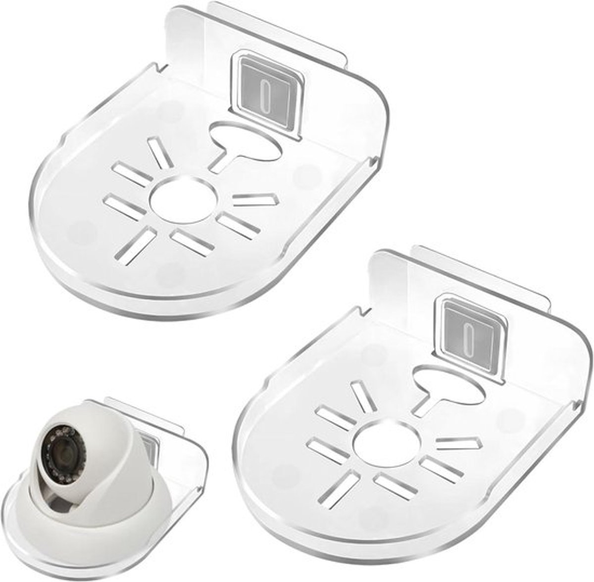 Allecto Plus - 2 stuks kleine camerawandplanken voor binnencamera's met
