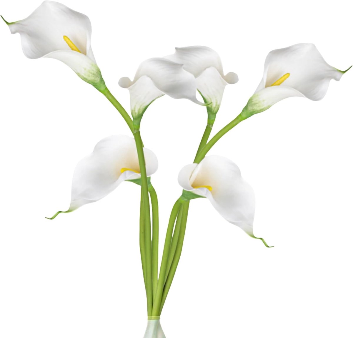 Kunstbloemen - Set van 6 - 50 cm - Wit