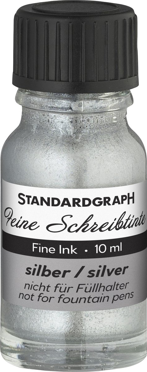 Standardgraph - Kalligrafie inkt - 10ml - Zilver - SG-572921