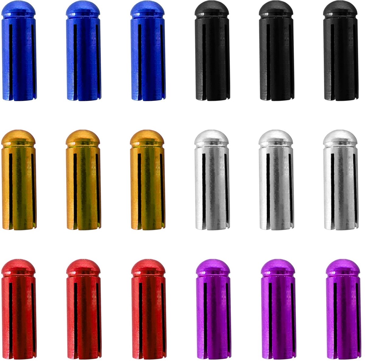 18 stuks Dart Flight Protectors - Lichtgewicht Vleugelbeschermers en Vlucht Corrector voor 90 Graden Fixatie - Voor Professionele Wedstrijden - Rood, Zwart, Blauw, Goud, Zilver, Paars