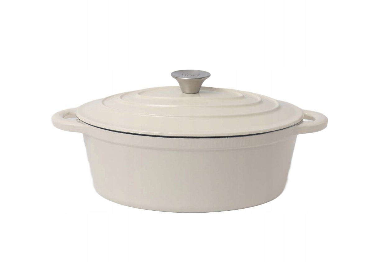 NOIS Tierra Ovalen Gietijzeren Pan 30cm Crème - 4L
