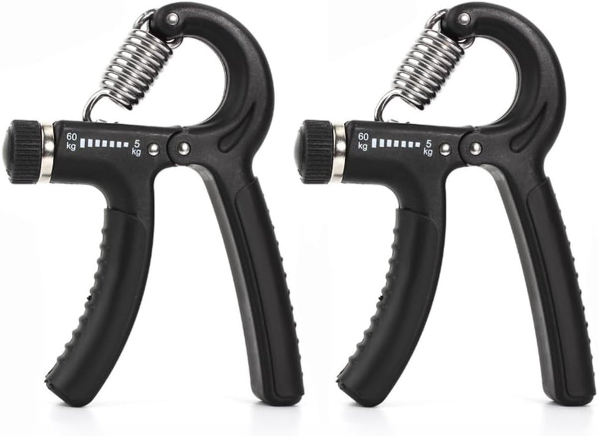Set van 2 Handtrainers voor Gripkracht, Verstelbare Forearm Trainer van 5-60 kg, Ideaal voor Atleten en Herstel van Handen