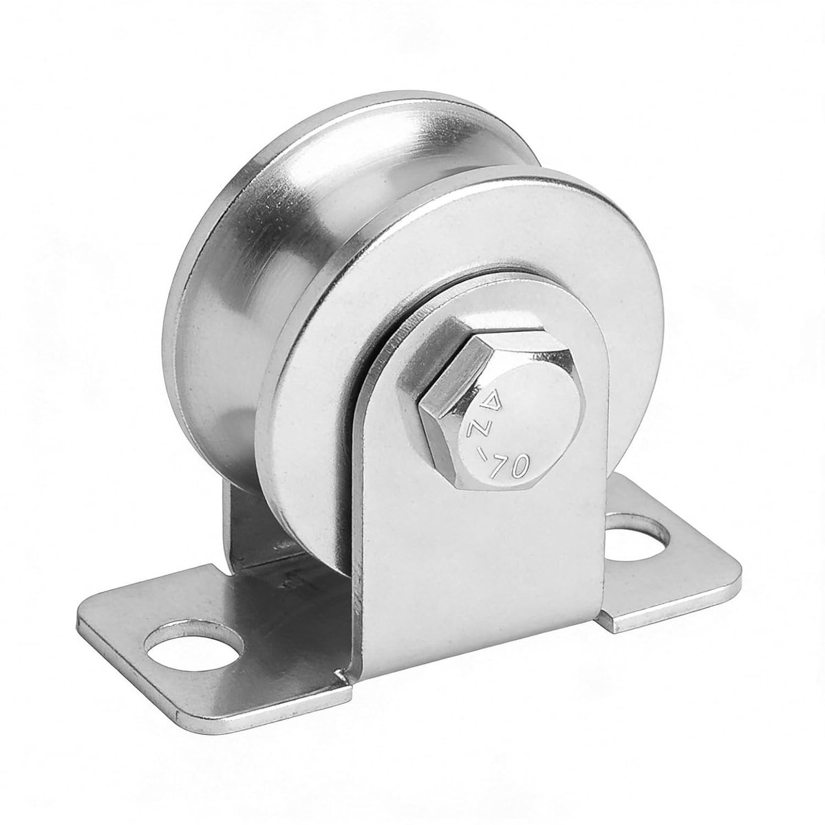 Stainless Steel Lifting Tap met 48mm Pulley Cable Reel voor Fitness en Sliding Gates, Geschikt voor Stalen Touwen en Rollen