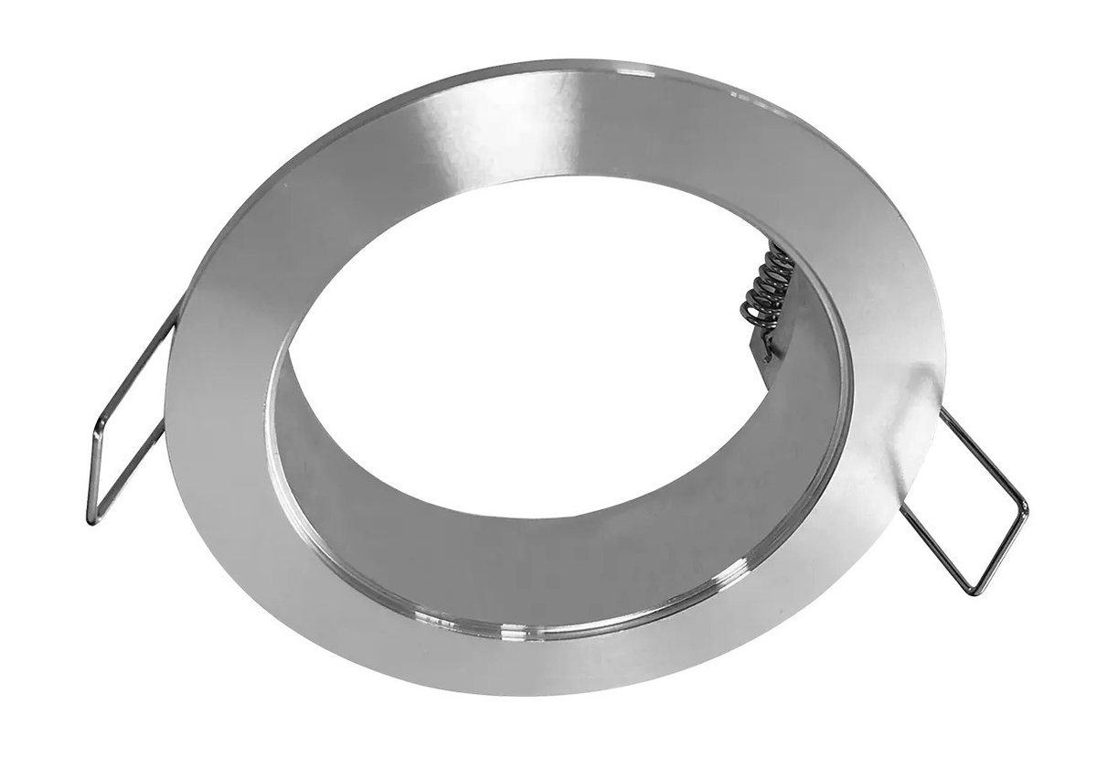 Zoom base opbouwspot van aluminium, rond model met 1 GU10-fitting (excl. lichtbron), IP20, diameter 9,4 cm