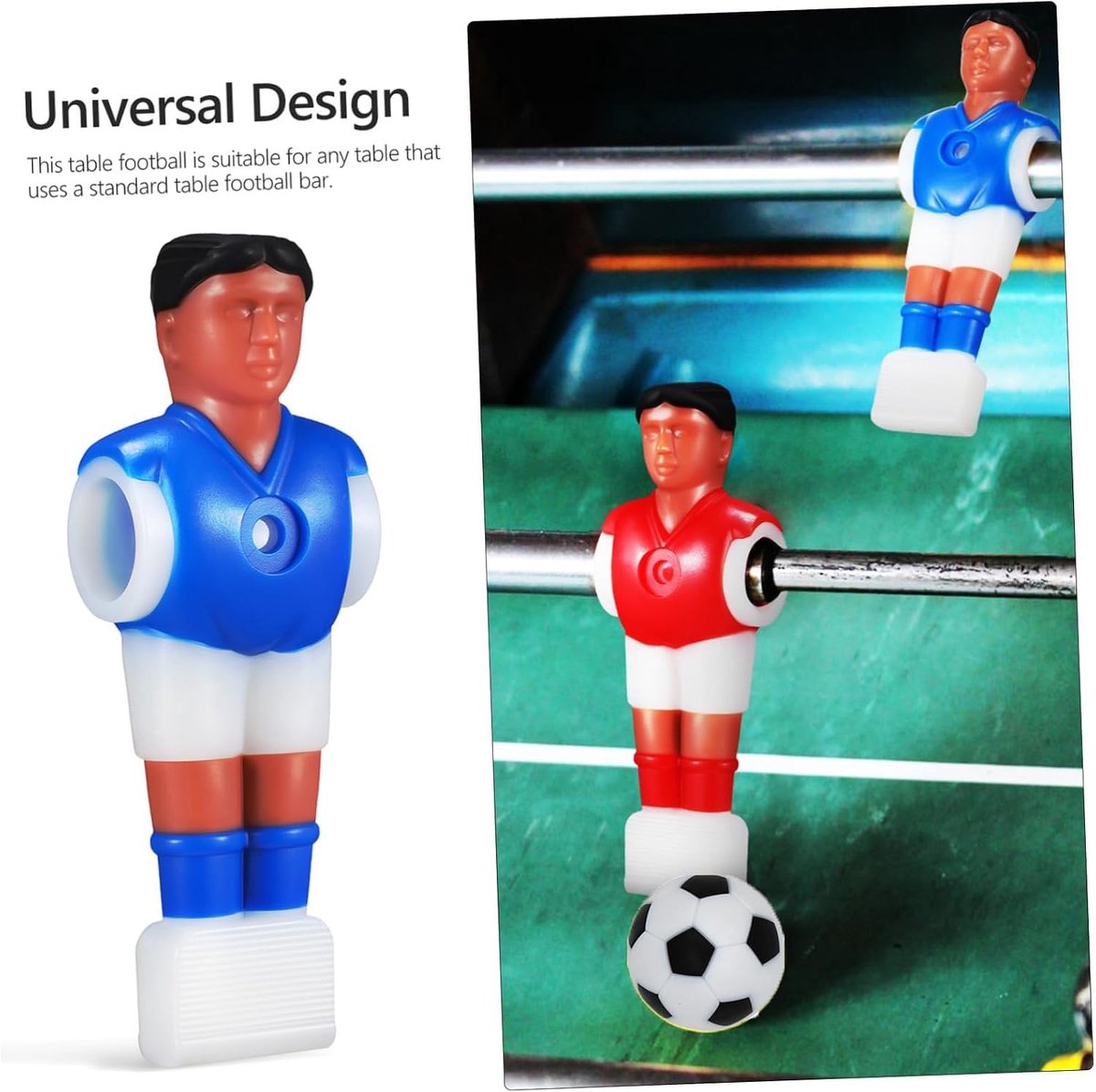 Tafelvoetbalspel met 2 Teams en Speelfiguren voor Tafel Gaming en Tafelspellen