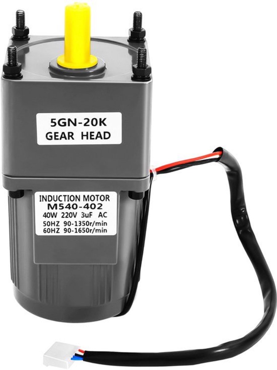 Elektrische Reductiemotor - 40W AC Motor - 220V - Snelheidsregelaar - Aluminiumlegering - Industriële Toepassing