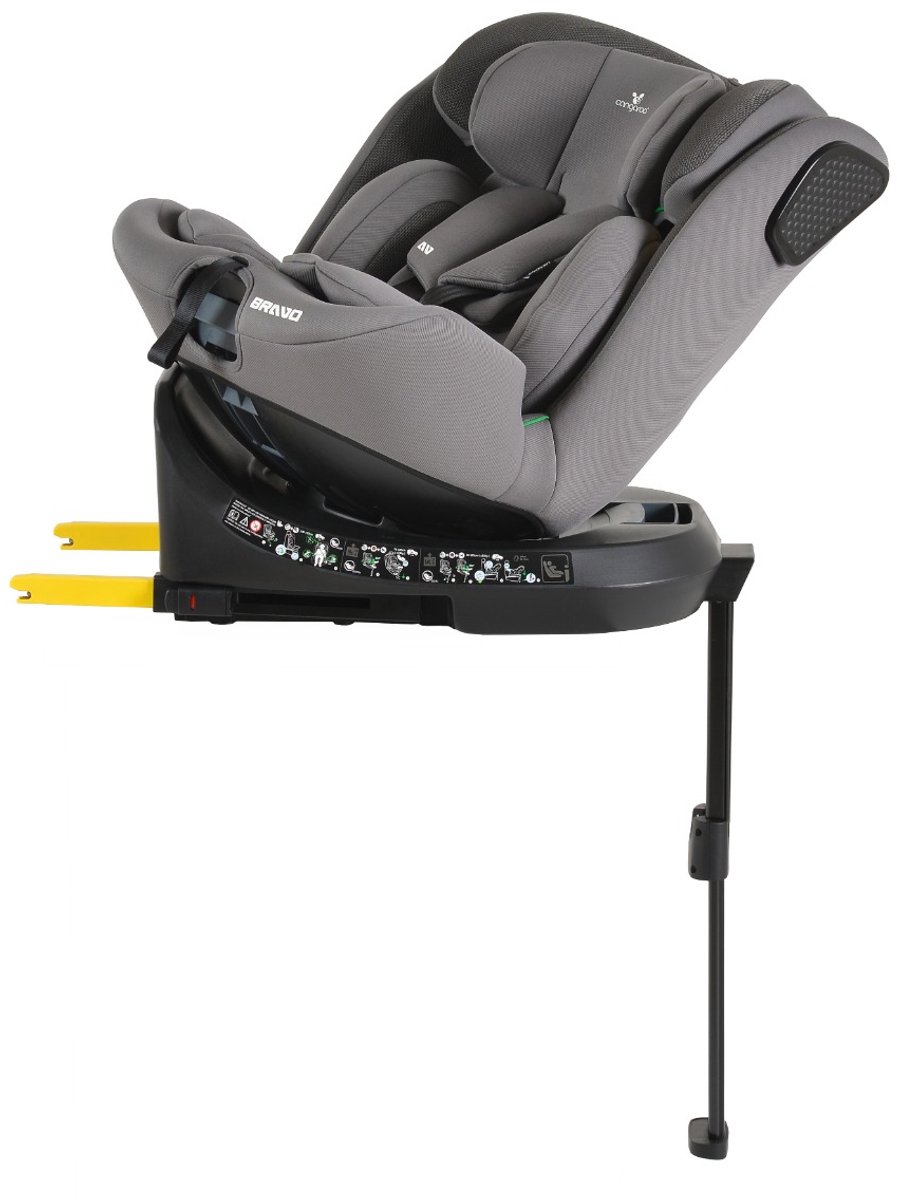 Cangaroo Bravo Grey 40-150 cm 360° i-Size Autostoel – foto 2