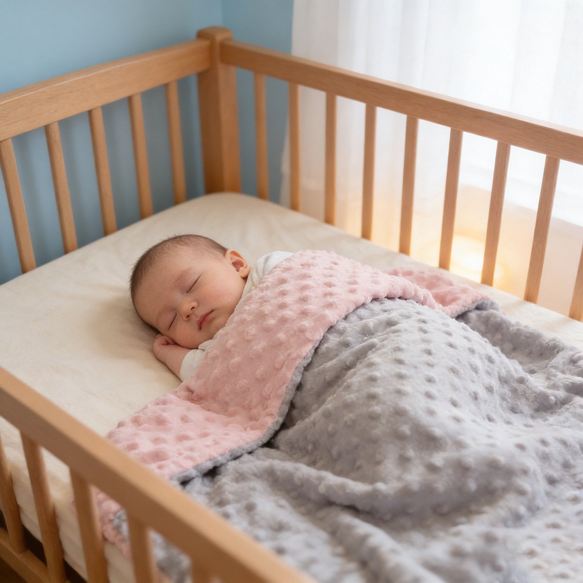 Babydeken, dubbelzijdige babydeken, inbakerdeken-Stijl 2-75*100cm