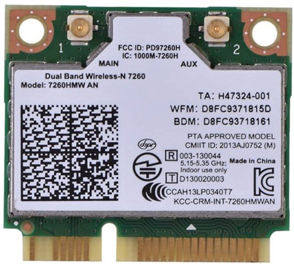 Dailygoody - Mini Pci-E Netwerkkaart - Dual-band WLAN-kaart