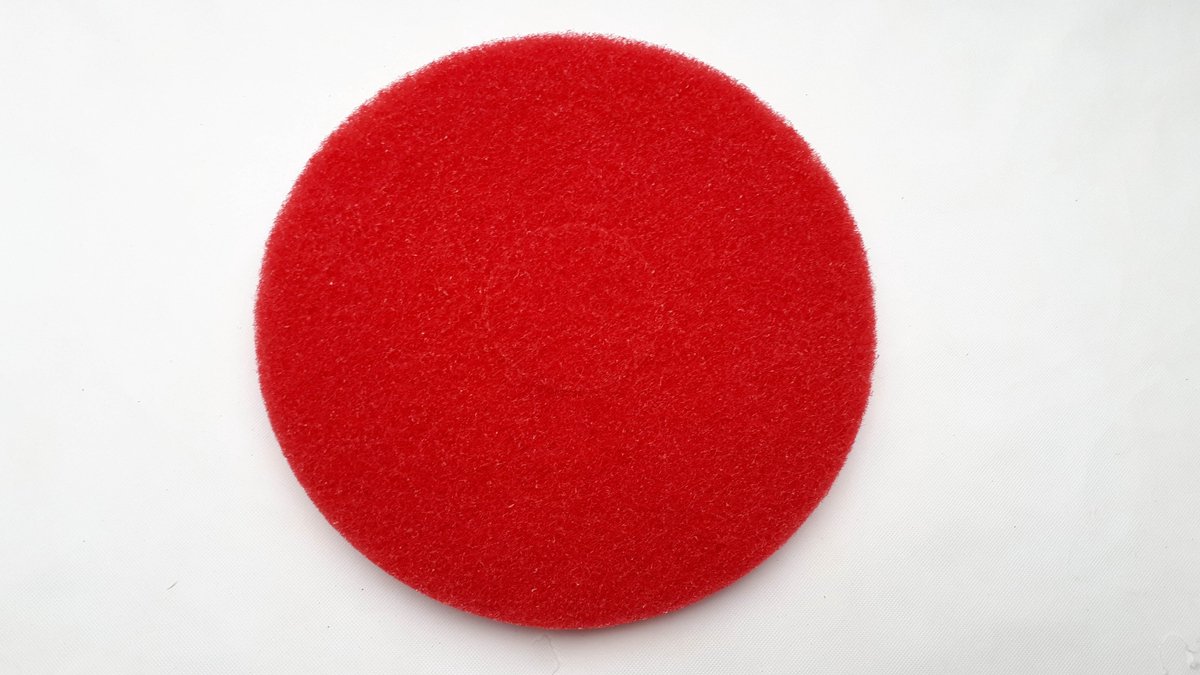 Vloerpad rood 40 cm - 16 inch - 1 stuk