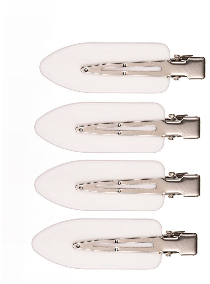Haarclips – 4-pack wit