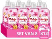 Robijn Wasverzachter - Pink Sensation - 8 Stuks - 312 Wasbeurten - Voordeelverpakking