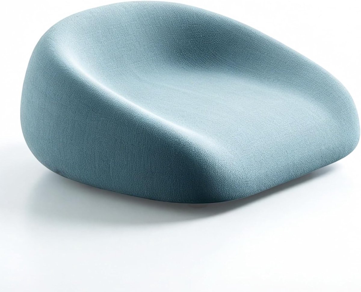 Verstelbare Kinderstoel Verhoger: 6 cm Verhoogd Kussen voor Peuters, Wasbare Stoel met Veiligheidsgordel, Antislip Onderkant voor Thuis en Op Reis (Blauw)