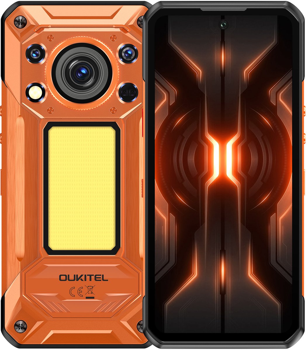 OUKITEL WP500 Outdoor Smartphone-10000mAh 45W Snelladen-1TB ROM-5G Dimensity 8300-120Hz 6.8 inch FHD