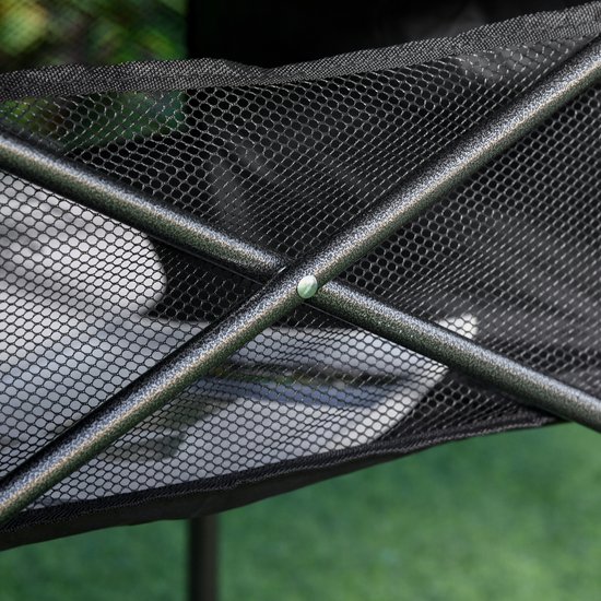 Outsunny - Campingtafel - met Opbergtas - met Nettas - Grijs van Outsunny — afbeelding 3