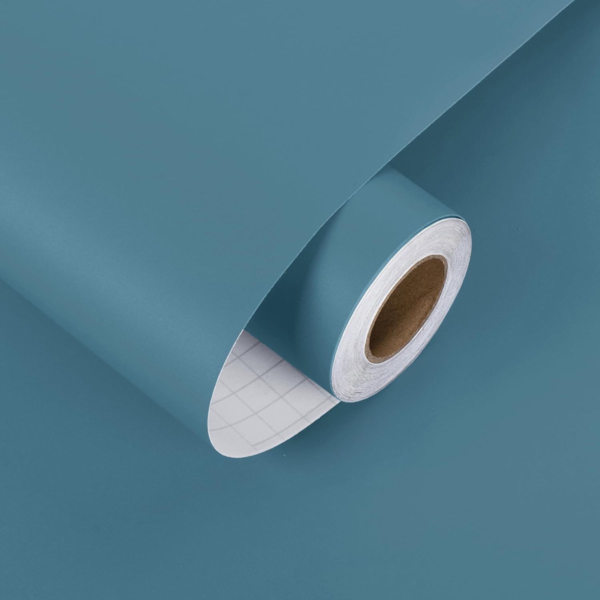 Navy Blauw Zelfklevend Behang voor Slaapkamer en Meubels - Vinyl Wanddecoratie, Waterdicht en Duurzaam, 40cm x 200cm