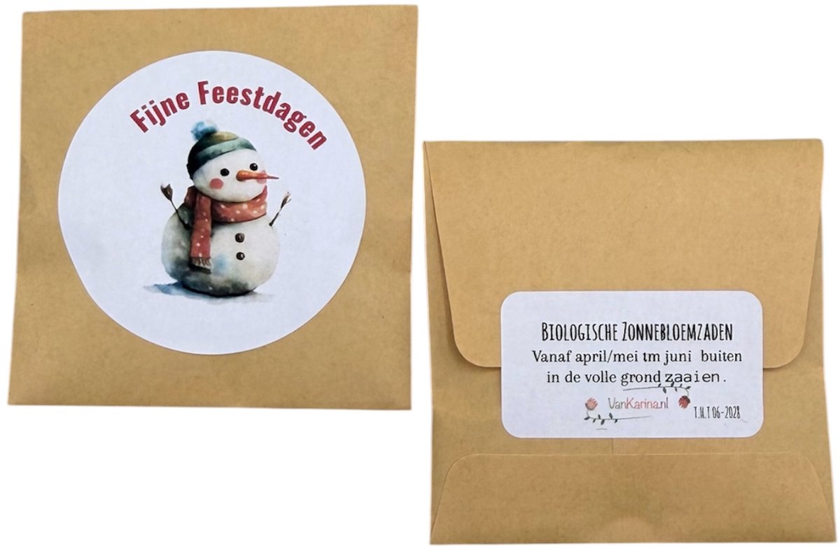 10 zakjes gevuld met zonnebloemzaden, Tekst, Fijne Feestdagen , kleine attentie, kleine kerstkadootjes, attentie ,Prettige Kerstdagen,collega's, bloemetje, vrolijk, green gift, bloemenzaden zakjes, mini zadenzakjes,kleine zakjes bloemenzaden,