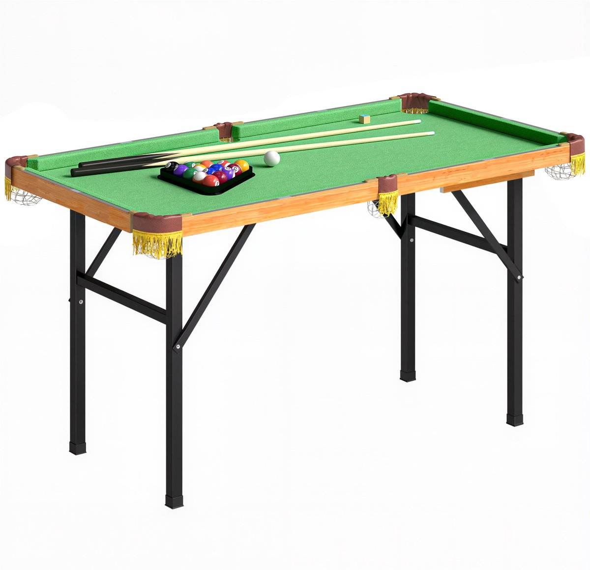 SPORTNOW Pool Table MDF, Polyester 120L x 63B x 73,5H cm Groen