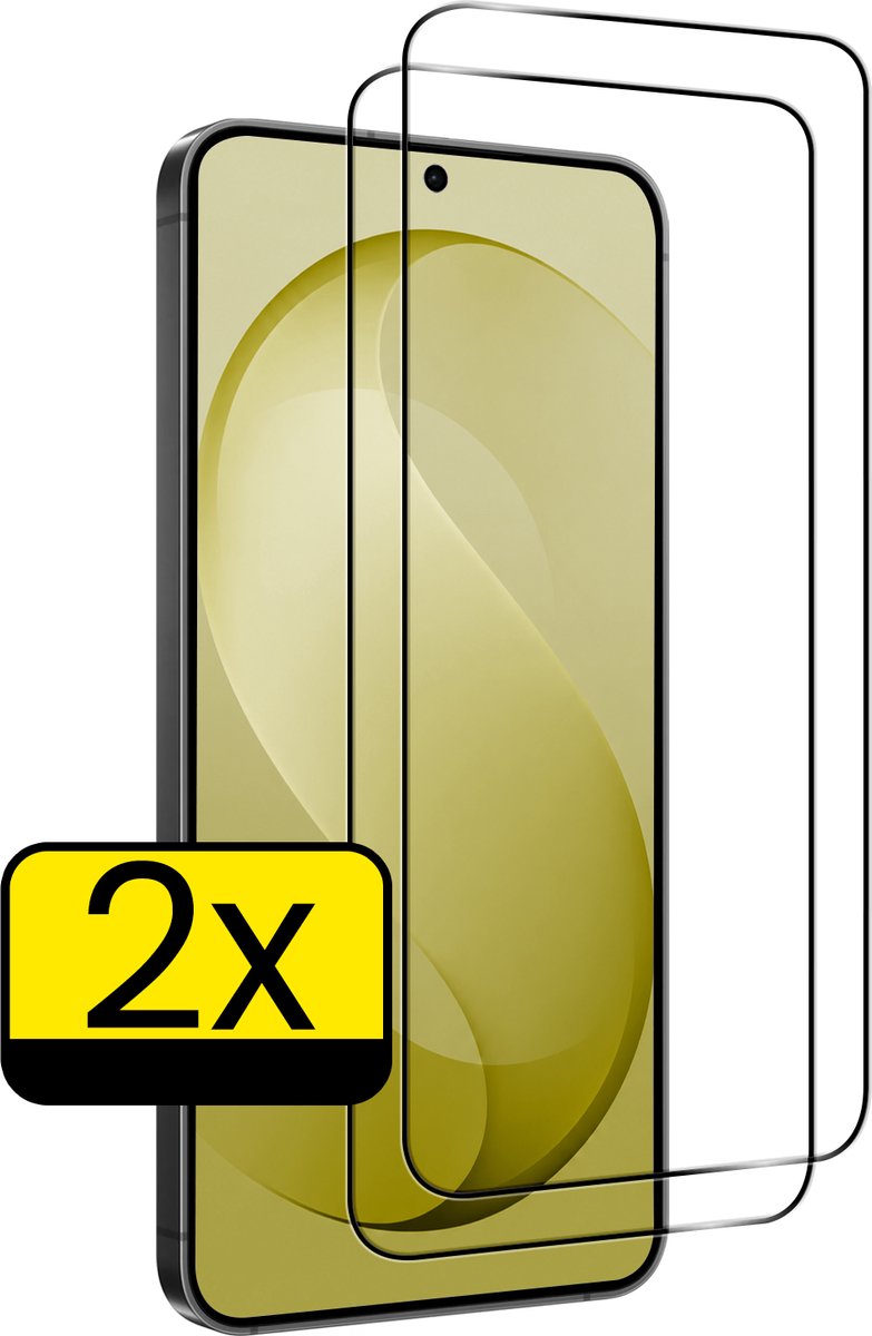 Screenprotector - Geschikt voor Samsung Galaxy S26 FE - 2 Stuks - Full Cover - Beschermglas - Gehard Glas - Tempered Glass - Screen Protector