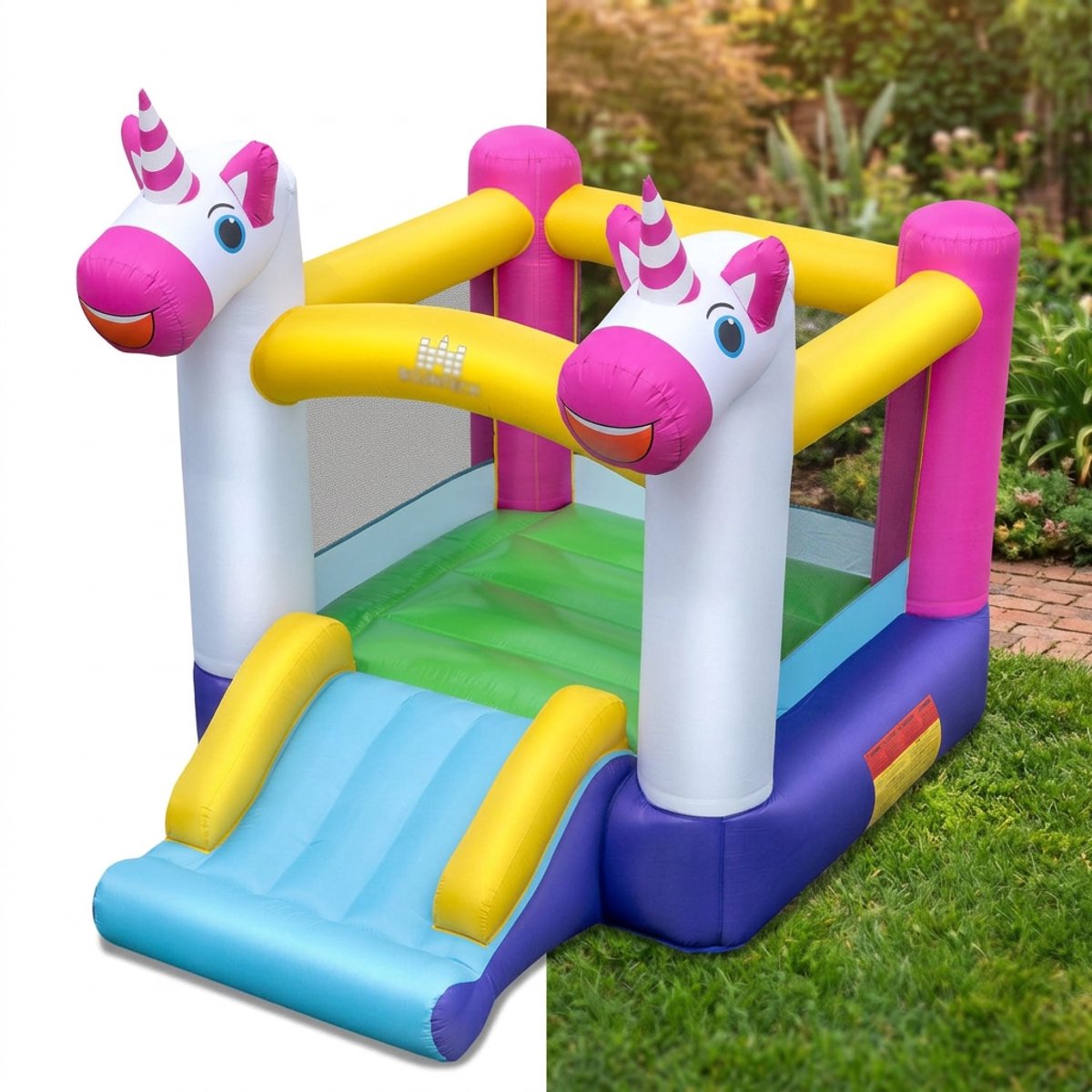 Springkasteel - Met glijbaan - Voor kinderen - 3-12 jaar - 260L x 195B x 219H cm