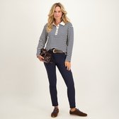 Je m'appelle Travelstof Dames Broek Regular fit Met stretch - Blauw - Maat XS