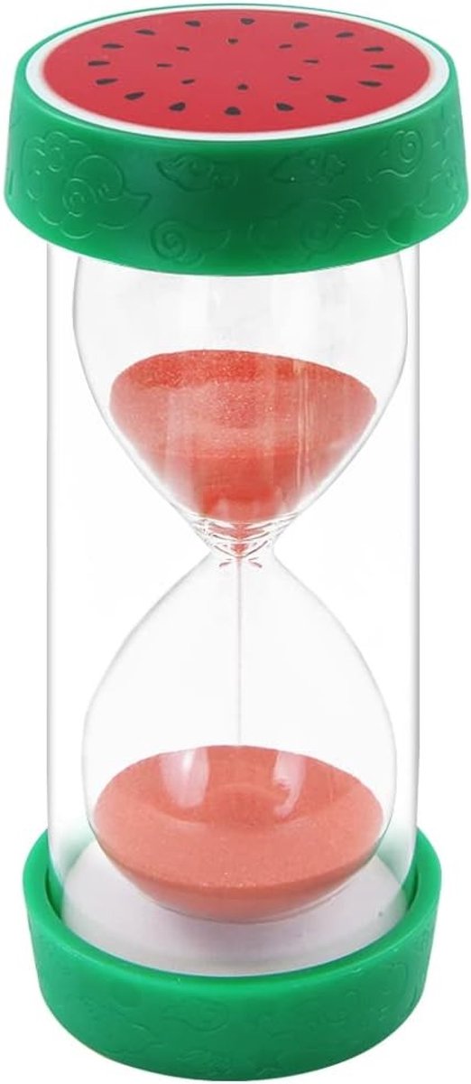 Kleurrijke Zandloper met Beschermende Basis voor Thuis, Keuken en Kooktimer - 30 Minuten Countdown Decoratie en Cadeau voor Verjaardag of Feestdagen
